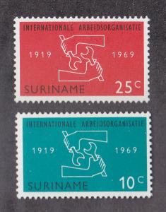 Suriname Scott #366-367 MH