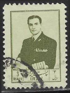 Iran #1007 (1954), postally used single