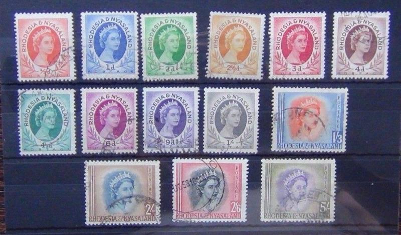 Rhodesia & Nyasaland 1954 to 5s Used