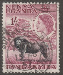 Kenya, stamp, scott#112, used, hinged,  Lion,