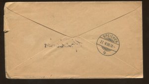 1906 Washington DC to Switzerland The M A Winter Company Advertising Cover