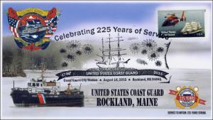 2015, US Coast Guard, Rockland ME, Pictorial, 225th Anniv, 15-336