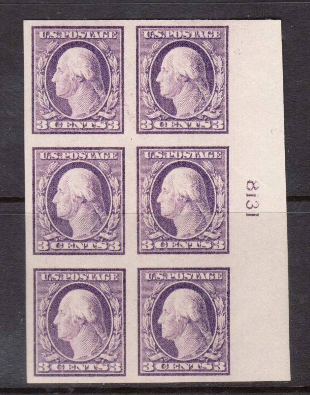 USA #483 XF Mint Imprint Block Of Six