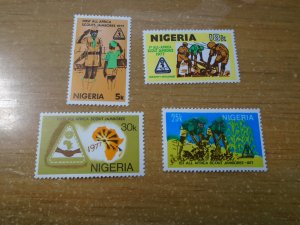 Nigeria  #  348-51  MH   Scouting