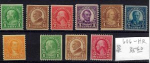 597-606 Mint,OG,NH... Full Set... SCV $38.00... #606 has a hinge remnant