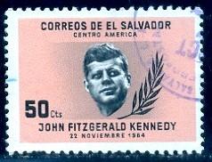 President John F. Kennedy, Salvador stamp SC#749 used