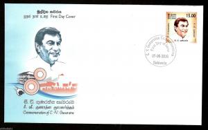 Sri Lanka 2016 Mr. C. V. Gunaratne Politician Famous People FDC # 7469