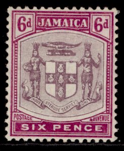JAMAICA GV SG44, 6d dull & bright purple, LH MINT. Cat £14. WMK MULT