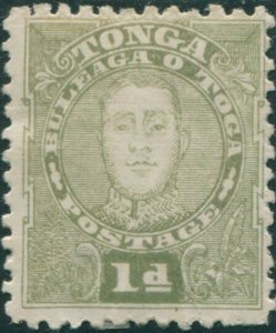 Tonga 1895 SG32 1d King George II part gum thin MH