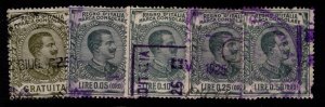 Italy Early 1900s Marca Consolare Free - 50c Used (5) - S34238
