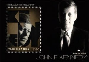 Gambia 2011 - President John Kennedy - Souvenir stamp sheet - Scott #3383 - MNH