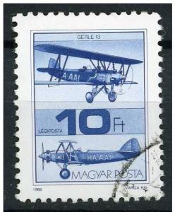 Hungary  1988 - Scott C451 used - 10fo, Aircraft 