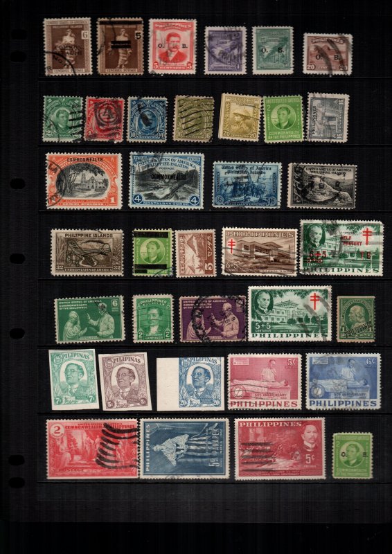 Philippines  35  diff used and mint lot collection