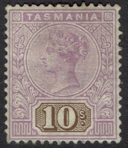 TASMANIA 1892 QV TABLET 10/- WMK TAS