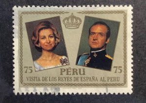 Peru 1979  Scott 708 used - 75 S,  Visit of Queen Sofia and King Juan Carlos I