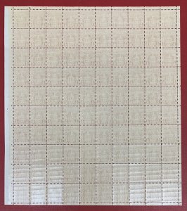 U.S., 1931, Scott #J79, 1/2c  Sheet of 100, Mint, N.H., Cat. Value $202.80