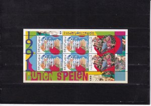 SA29e Netherlands 1991 Children stamps, Games mint sheet