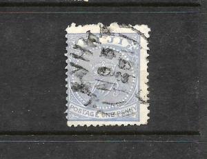 FIJI  1878-99  1d  ULTRAMARINE FU P12 1/2   SG 35