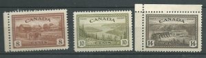 Canada 268-270 Mint NH VF 1946 50 % off