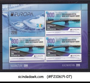 KAZAKHSTAN - 2018 EUROPA / BRIDGES - MIN. SHEET MNH