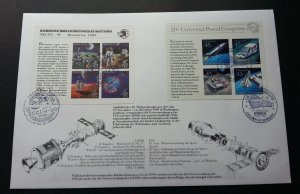 Russia - USA US Joint Issue Space 1990 Astronomy (joint FDC) *rare *dual PMK