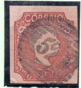[AC] Portugal 1856 Sc #9 Mundifil nr 10a VF *USED* Mundifil-CV 179$