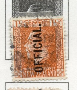 New Zealand 1916-31 Early Issue Fine Used 1.5d. Optd Official NW-167558