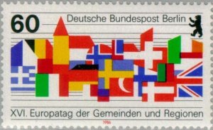 Germany Berlin 1986 MNH Stamps Scott 9N509 Flags Regions