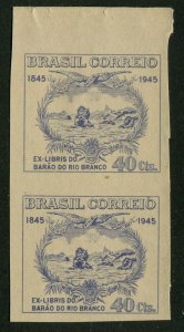 BRAZIL #627 MINT IMPERF PAIR