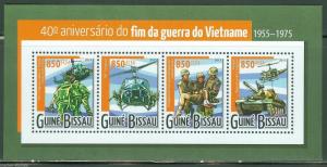 GUINEA BISSAU 2015 40th ANNIVERSARY OF THE END OF THE VIETNAM WAR SHEET  MINT NH