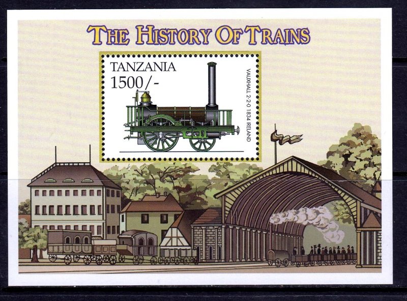 Tanzania 1999 Trains Mint MNH Miniature Sheet SC 1947