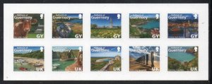 Guernsey Sc 1267 2014 Islands Views stamp booklet pane mint NH