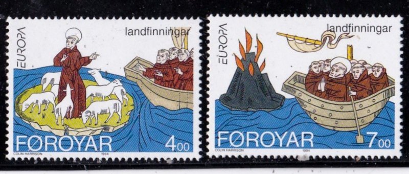 Faroe Islands stamp #264 - 265, MH