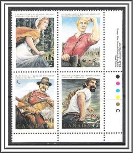 Canada #1435a Folklore Corner Block MNH