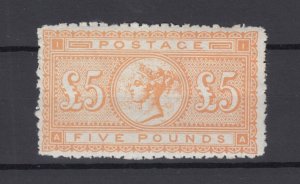 GB QV 1882 £5 Orange Facsimile SG133 BP9701