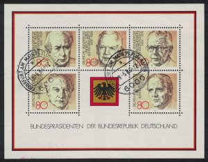 Germany Presidents of the Federal Republic MS 1982 Canc SG#MS2010