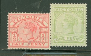 Victoria #160A/161 Unused Single