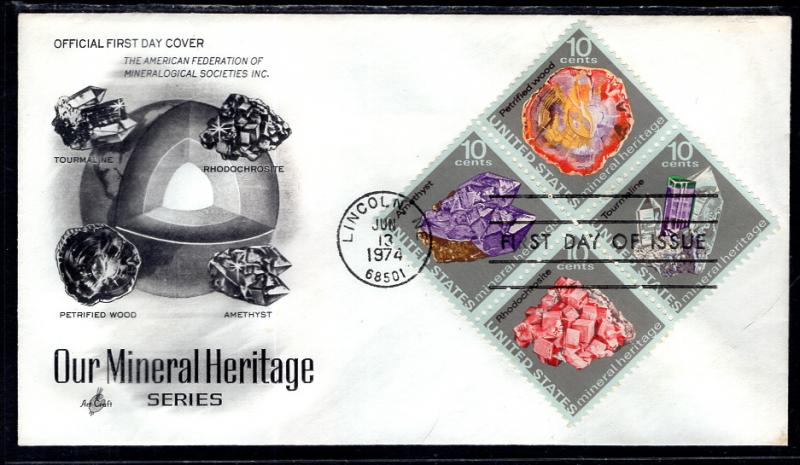 US 1541a Minerals Artcraft U/A FDC