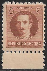 CUBA 1930-45 8c Ignacio Agramonte P.10 Portrait Issue Sc 306A MLH