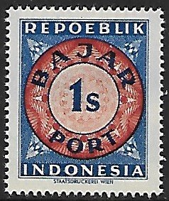 Indonesia # J1 - Numeral - MNH....{GR40}