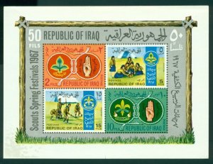 Iraq SC#460a Scouting Movement Souvenir Sheet (1967) MNH