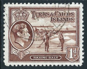 Turks and Caicos Islands, Sc #80, 1d Used