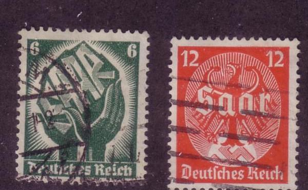 Third Reich Sc. # 444 / 445 Used