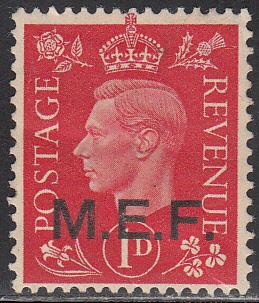 British Offices Abroad - M.E.F. 1 CV $2.00 M H