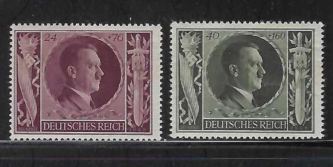 GERMANY 1943 A.H.54th ANNIVERSARY #B231 - B236 MNH