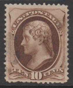U.S. Scott #161 Jefferson Stamp - Used Single