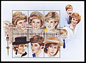 Central Africa Rep. 1159, MNH, Princess Diana miniature sheet