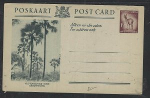 SOUTH WEST AFRICA COVER (P2412B)  1 1/2D ANTELOPE PSC GROOTFONTEIN  UNUSED 