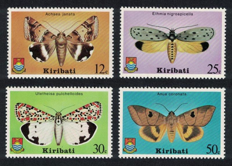 Kiribati Moths Butterflies 4v SG#117-120 SC#356-359