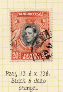 Kenya Uganda Tanganyika 1938 Early Issue Fine Used 20c. NW-157052